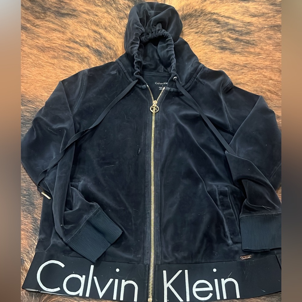 Calvin Klein Black Velvet Jacket